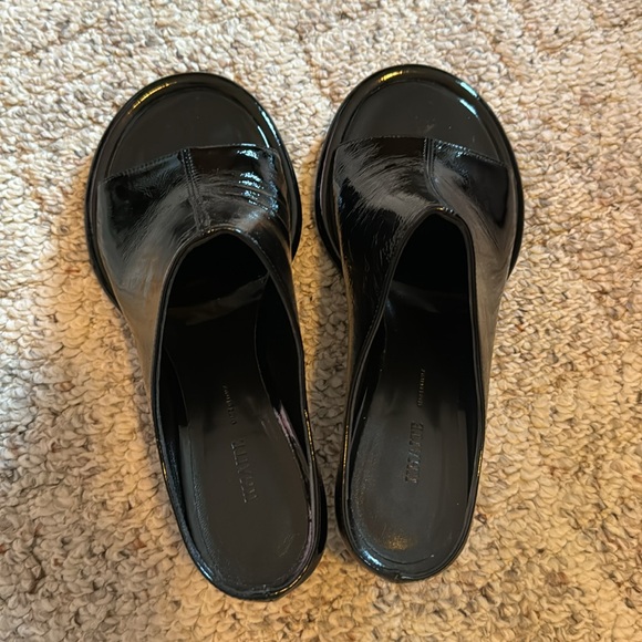 KHAITE Watts Patent Sandal Black Size 38.5 - Picture 4 of 7